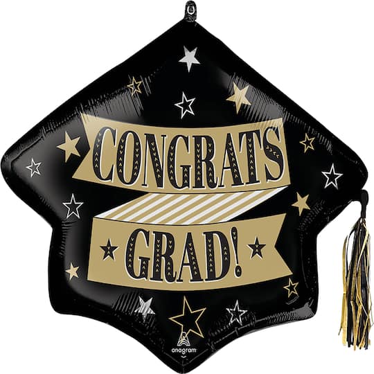 31" To the Grad Tassel Foil Balloon